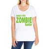 daddy's little zombie hunter Ladies Curvy T-Shirt