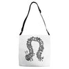 greedy caterpillar Adjustable Strap Totes
