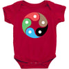 zentao symbol as evolution of the tao (yin yang) Baby Bodysuit