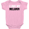 i love my melanin Baby Bodysuit
