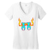 high tooths with joint Women's V-Neck T-Shirt