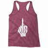 Flipping Someone Off Racerback Tank