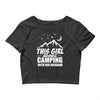 Camper Couple Girl White Crop Top