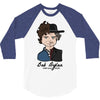 Bob Dylan Then and Now 3/4 Sleeve Shirt