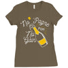 no 'pagne no gain Ladies Fitted T-Shirt