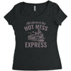 hot mess express Women's Triblend Scoop T-shirt