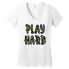 Play Hard Women's V-Neck T-Shirt