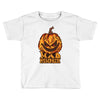 mad halloween pumpkin Toddler T-shirt