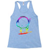 colorful music man Racerback Tank