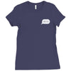 minimal typing bubble pocket tee Ladies Fitted T-Shirt
