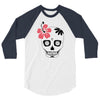 day of dead sugar skull 3/4 Sleeve Shirt