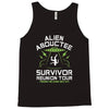 alien abductee survivor tour ufo nerd geek comic funny Tank Top