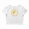 yin yang jingjang shirt china chinesisches denken Crop Top