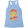 crazy halloween pit lady Racerback Tank