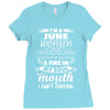 I Am A June Women Ladies Fitted T-Shirt