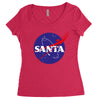 santa nasa Women's Triblend Scoop T-shirt