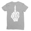 Flipping Someone Off Ladies Fitted T-Shirt
