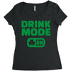 drink mode on (2) Women's Triblend Scoop T-shirt