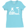 stop control Ladies Fitted T-Shirt