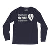 dogs leave paw prints on your heart Long Sleeve Shirts