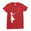 banksy style Ladies Fitted T-Shirt