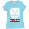 disobey crew Ladies Fitted T-Shirt