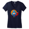 TWITTERMAN Women's V-Neck T-Shirt