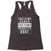 goat halloween costume Racerback Tank