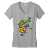 pizza lover Women's V-Neck T-Shirt