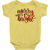 merry and bright Baby Bodysuit