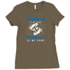 Papaw is my Name Fishing Is My Game Ladies Fitted T-Shirt
