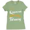 queens are born in february Ladies Fitted T-Shirt