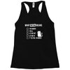 meow meaning Racerback Tank