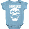 angry metal head Baby Onesie
