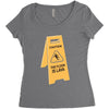 the floor is lava Women's Triblend Scoop T-shirt