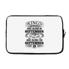 Real Kings Are Born On September 28 Laptop sleeve