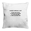 i know i swear a lot Throw Pillow