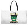 hulk smash Weekender Totes