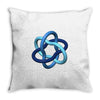 imu logo wt Throw Pillow