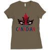 mouthy canadian Ladies Fitted T-Shirt