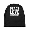 peace. love. sandy feet. Baby Beanies