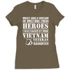 Vietnam Veteran Daughter Ladies Fitted T-Shirt