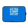 my kids made me bald tired funny Laptop sleeve