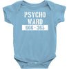 psycho ward  funny  fancy dress horror halloween mental health Baby Onesie