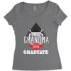 [granma name]proud grandma graduate 2018. Women's Triblend Scoop T-shirt