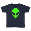 uomo alieno ufo stampa verde fluo divertente mitiche Toddler T-shirt