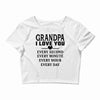I Love You Grandpa Crop Top