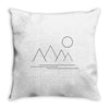 Mountains and Sun Throw Pillow