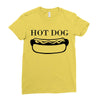 hot dog Ladies Fitted T-Shirt