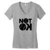 not ok baseball Women's V-Neck T-Shirt